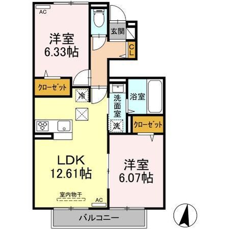 シャルマンパールの物件間取画像